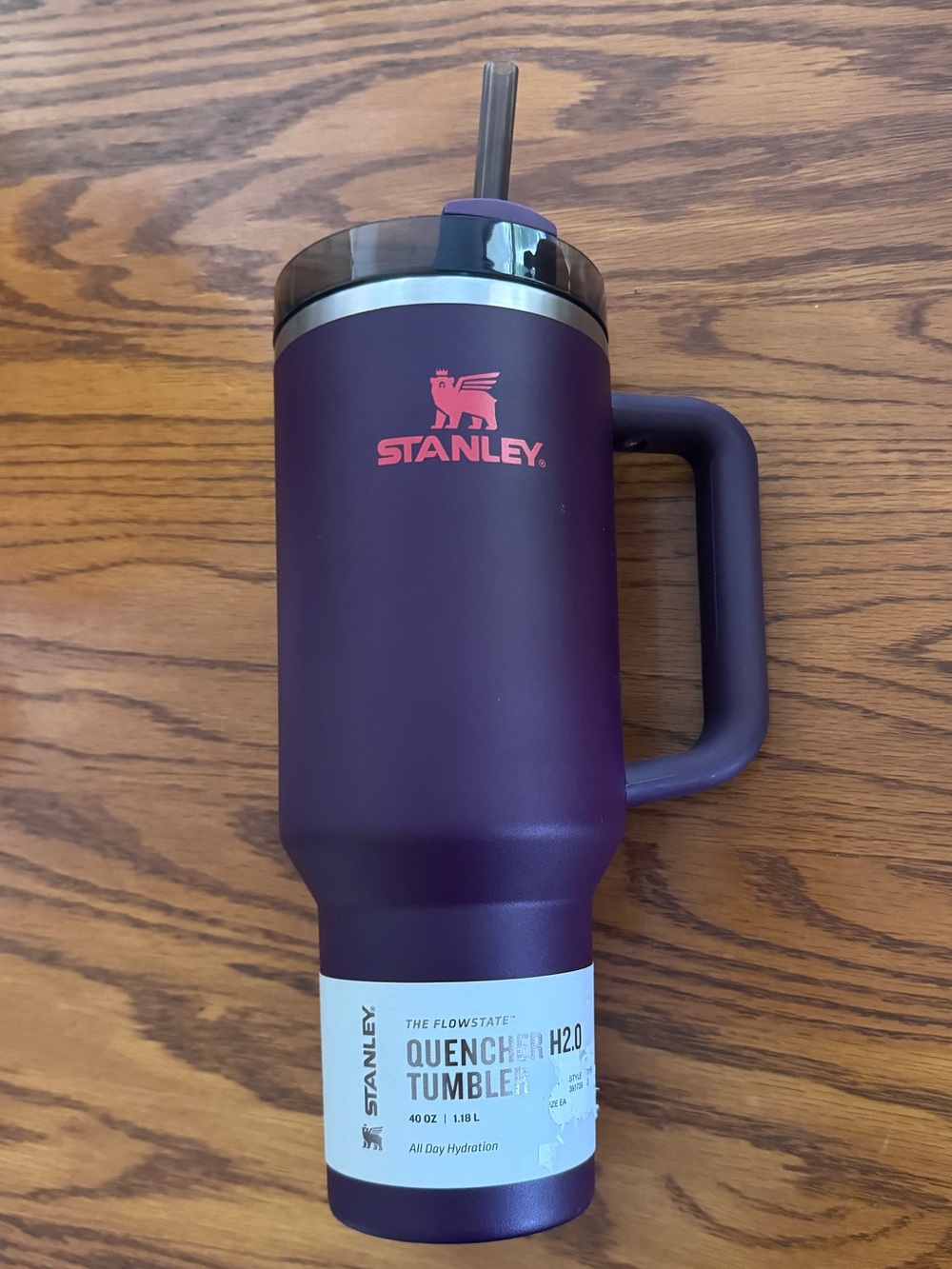 Stanley Plum 40 ounce quencher h2.0 tumbler